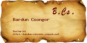 Bardun Csongor névjegykártya
